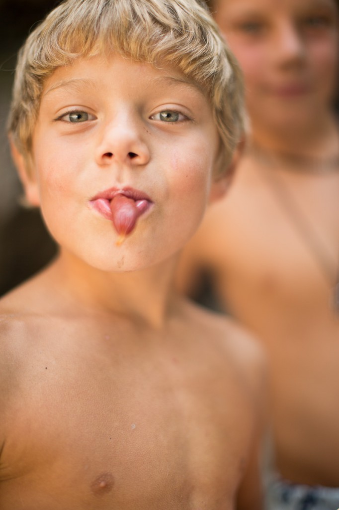 Flussbaden in der Frödisch