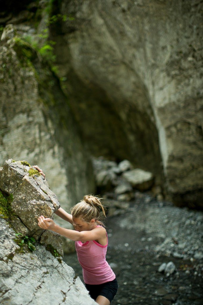 Flussbaden in der Frödisch