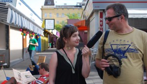 stadtradio mobil: interviewerin